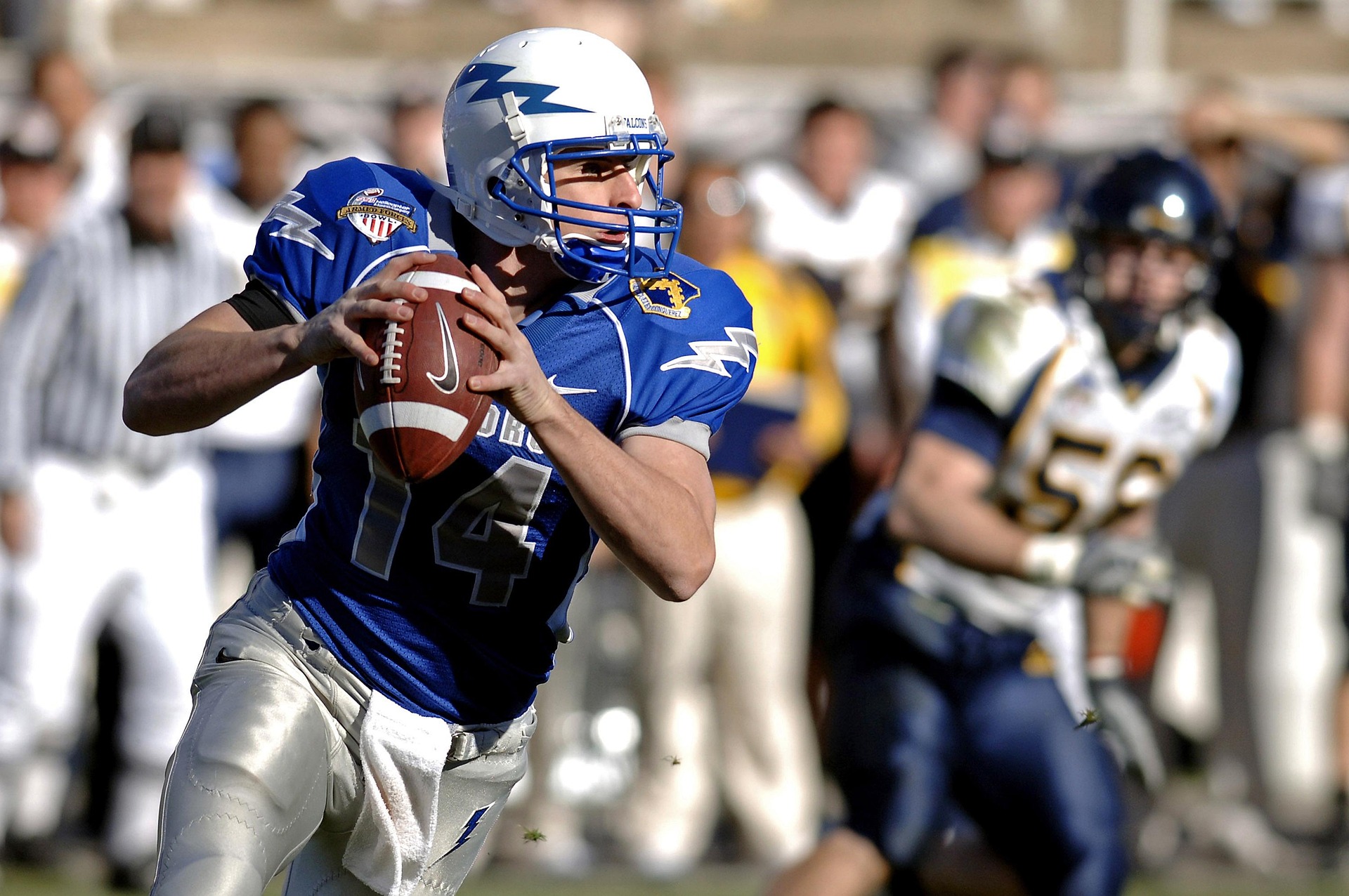 American football quarterback